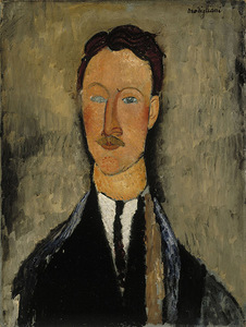The artist Leopold Survage, Modigliani This and the portrait of Leopold's future wife belong to Ateneum