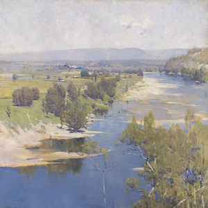 'The purple noon's transparent might' Arthur Streeton 1896