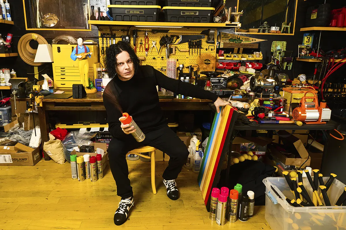 Jack White in the Studio, Photographed by David James Swanson © The Artist