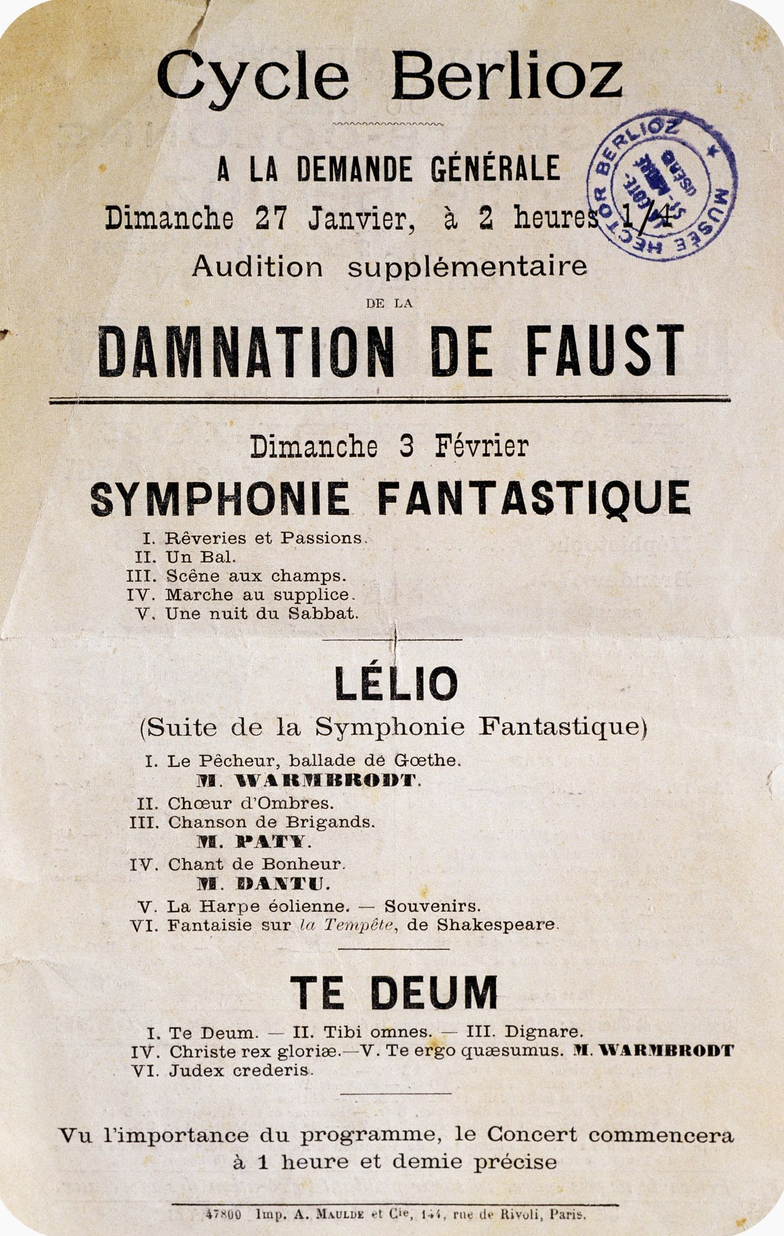 Damnation de Faust Concert Poster
